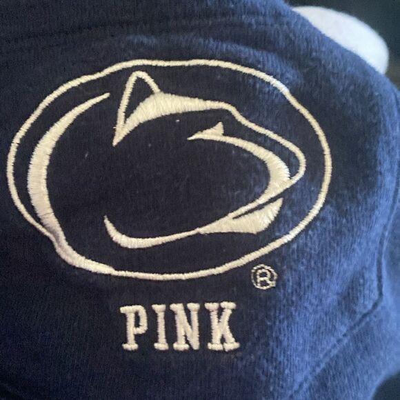 Penn State + PINK Victoria’s Secret Women’s Blue and White Pullover Sz Large - Picture 5 of 7